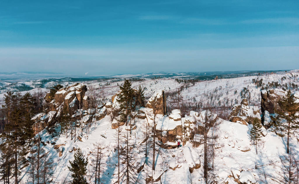 Панорамный вид на гору Камень снятый на квадрокоптер DJI mini 2